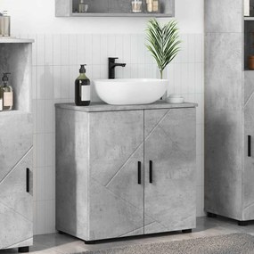 vidaXL Ντουλάπι Μπάνιου Σκυρόδεμα Γκρι 61 x 35 x 64 εκ.