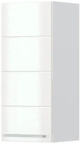 Ντουλάπι κρεμαστό Hudson V7-30-1K-Λευκό - Λευκό γυαλιστερό