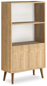 Megapap Βιβλιοθήκη Μελαμίνης Cube Oak