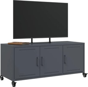 vidaXL Έπιπλο Τηλεόρασης Ανθρακί 100,5x39x43,5εκ. Ατσάλι