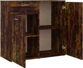 vidaXL Ντουλάπι Καπνιστή Δρυς 80 x 36 x 75 εκ. Επεξεργασμένο Ξύλο