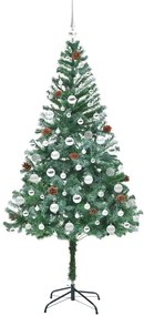 vidaXL Τεχνητό Χριστουγεννιάτικο Δέντρο Πράσινο 180 cm PVC και Χάλυβας
