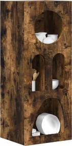 vidaXL Πλαϊνό γραφείο Καπνιστό Δρύς 40 x 35 x 100.5 εκ