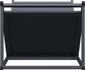 vidaXL Ράφι Καυσόξυλων Ανθρακί 70x43x34,5 εκ. Χάλυβας ψυχρής έλασης