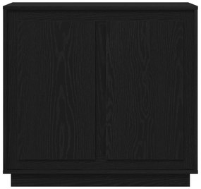 vidaXL Σιρτάρι Μαύρο Δρυς 80x34x75 εκ Επεξεργασμένο Ξύλο