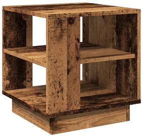 Τραπεζάκι σαλονιού Παλιό ξύλο 40x40x43 cm Κατασκευασμένο ξύλο - Καφέ
