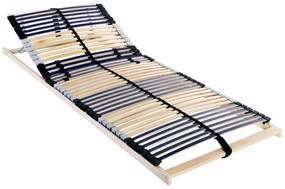 vidaXL Βάση κρεβατιού με λάμες Καφέ 70 x 190 cm Ξύλο και Μέταλλο