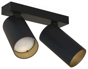 Φωτιστικό Οροφής - Σποτ Mono 7766 2xGU10 10W Black-Gold Nowodvorski Μέταλλο,Πλαστικό