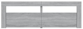 vidaXL Έπιπλο Τηλεόρασης με LED Γκρι Sonoma 120x35x40 εκ.