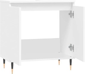 vidaXL Ντουλάπι Μπάνιου Λευκό 58 x 33 x 60 εκ. από Επεξεργασμένο Ξύλο