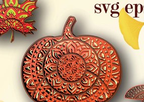 Σετ των 2 Intra απο ξύλο plywood 3mm-4mm πάχος Στοιχεία φθινοπώρου, 4 στρώσεις, Δίασταση 30x20 cm INTRAFABR-30020521