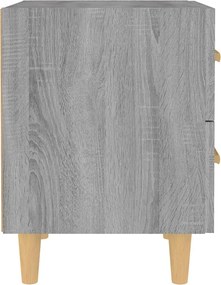 vidaXL Κομοδίνο Γκρι Sonoma 40 x 35 x 47,5 εκ.
