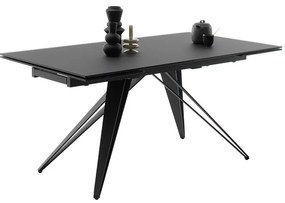 Bali Καρεκλα Relax Μαύρη + Υποπόδιο 83x86x102 cm