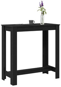 vidaXL Τραπέζι μπαρ Μαύρη Οξυά 102 x 50 x 103.5 εκ. Επεξεργασμένο ξύλο