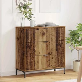 vidaXL Πλαϊνό γραφείο Παλαιό ξύλο 79.5 x 33 x 82 εκ Επεξεργασμένο ξύλο