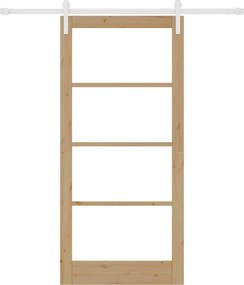 vidaXL Συρόμενη Πόρτα ORKDAL Φυσικό 93 x 202 cm