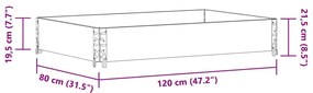 ΖΑΡΝΤΙΝΙΕΡΑ ΚΗΠΟΥ ΚΗΠΟΥ 120 X 80 ΕΚ. ΑΠΟ ΜΑΣΙΦ ΞΥΛΟ ΠΕΥΚΟΥ 3295843