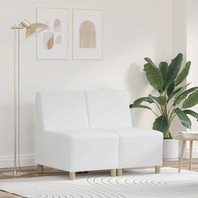 vidaXL Μοναδικός Καναπές χωρίς Χερούλια 2 pcs Λευκό 55 x 74 x 82 εκ.