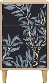 vidaXL Κομοδίνο DOKKUM 2 τμχ. Sonoma Δρυς 36 x 33 x 60 εκ