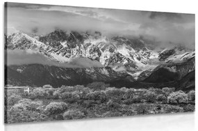 Απεικονίστε μοναδικό ορεινό τοπίο σε ασπρόμαυρο - 120x80
