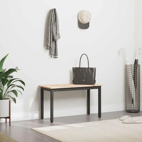 vidaXL παγκάκι Φυσικό 80 x 35 x 45 cm Στερεά ξυλεία πεύκου