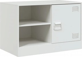vidaXL Έπιπλο Τηλεόρασης Λευκό 67x39x44 εκ. από Χάλυβα