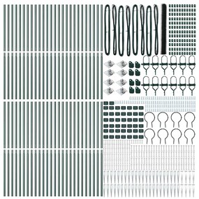 vidaXL Εξαγωνικός Φράχτης Πράσινος 1.6x100 μ