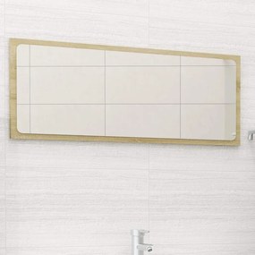 VidaXL Καθρέφτης Μπάνιου Sonoma Δρυς 90 x 1,5 x 37 εκ. Μοριοσανίδα
