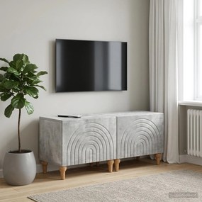 vidaXL Ντουλάπι TV Γκρι Σκυροδέματος Επεξεργασμένο Ξύλο