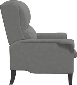 vidaXL Πολυθρόνα Σκούρο γκρι 76 x 94 x 102 εκ. Μικροΐνες