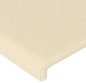 vidaXL Κεφαλάρι Κρεβατιού Κρεμ 90x5x78/88 εκ. Υφασμάτινο