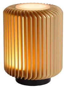 Φωτιστικό Επιτραπέζιο Lucide 26500-05-02 TURBIN Χρυσό Χρώμα (Gold Coloured)|Μαύρο Ματ (Black Mat) 3000 K