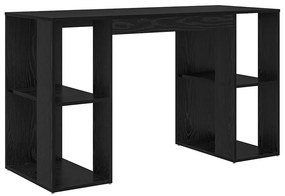 VidaXL Γραφείο Μαύρη Οξυά 130 x 50,5 x 75 cm Επεξεργασμένο Ξύλο