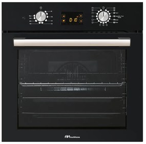 MULTIHOME ΕΝΤΟΙΧΙΖΟΜΕΝΟΣ ΦΟΥΡΝΟΣ ΗΛΕΚΤΡΙΚΟΣ MULTIHOME MH-6060 BLACK GLASS 930-002-6060