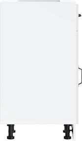 vidaXL ντουλάπι βάσης κουζίνας Porto Λευκό Υψηλής στιλπνότητας