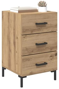 vidaXL Κομοδίνο Artisan Oak 40 x 40 x 66 εκ. Επεξεργασμένο ξύλο
