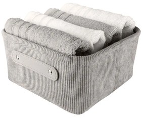 Καλάθι Αποθήκευσης Bedford M 23x11x 23cm Platinum Kleine Wolke Πολυέστερ
