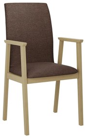 Καρέκλα Victorville 336, Sonoma οξιά, Καφέ, 91x43x40cm, 7 kg, Ταπισερί, Ξύλινα, Μπράτσα, Ξύλο: Σημύδα | Epipla1.gr