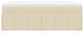 ΚΡΕΒΑΤΙ BOXSPRING ΜΕ ΣΤΡΩΜΑ ΚΡΕΜ 90X190 ΕΚ.ΥΦΑΣΜΑΤΙΝΟ 3285440