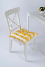 Stewehome Μαξιλάρι καθίσματος με κορδόνια σετ 40x40 cm