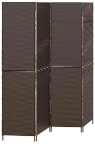 vidaXL Διαχωριστικό Δωματίου Καφέ 195 x 180 εκ. συνθετικό ρατάν