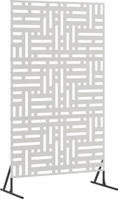 vidaXL Οθόνη Ιδιωτικότητας Γκρι 100 x 50 x 180 εκ. Ατσάλι