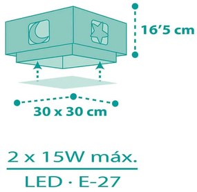 Moonlight Green πλαφονιέρα (63236H) - 1.5W - 20W - 63236H