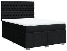 ΚΡΕΒΑΤΙ BOXSPRING ΜΕ ΣΤΡΩΜΑ ΜΑΥΡΟ 140X190 ΕΚ. ΥΦΑΣΜΑΤΙΝΟ 3291672