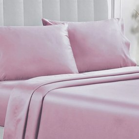 Ζεύγος Μαξιλαροθήκες (52x72) Whitegg BA169 Ροζ