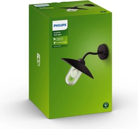 Απλίκες τοίχου Philips 0164330PN Εξωτερικό Μαύρο Αλουμίνιο 60 W E27