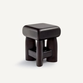 Βοηθητικό τραπεζάκι από μασίφ ξύλο τικ, Bisco