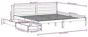 ΣΚΕΛΕΤΟΣ ΚΡΕΒ. ΧΩΡΙΣ ΣΤΡΩΜΑ ΚΑΦΕ ΚΕΡΙΟΥ 200X200 ΕΚ ΜΑΣΙΦ ΠΕΥΚΟ 3301562