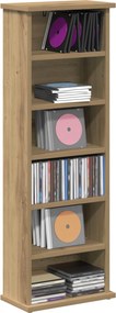vidaXL Ντουλάπα CD Artisan Δρυς 60 x 17 x 92 εκ. Επεξεργασμένο Ξύλο