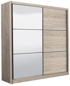 Ντουλάπα Navara 215 OG με Καθρέφτη Γκρί Δρύς 213x60x215,5 εκ. 213x60x215.5 εκ.